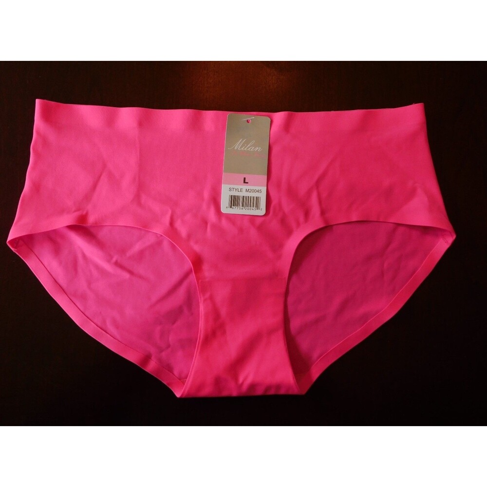 Milan Panties stretchy, sleek and soft pink panty Size Large